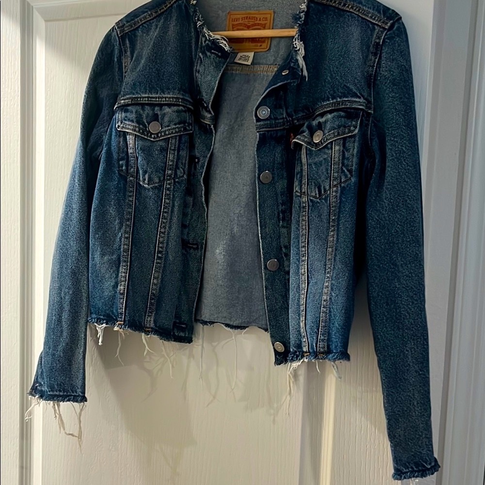 Levi's Blue Jean Jacket Classic Denim Style with a flair